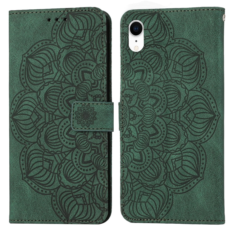 Mandala Embossed Flip Leather Phone Case, For iPhone 11 Pro Max, For iPhone X / XS, For iPhone XR, For iPhone XS Max, For iPhone SE 2022 / 2020 / 8 / 7, For iPhone 7 Plus / 8 Plus
