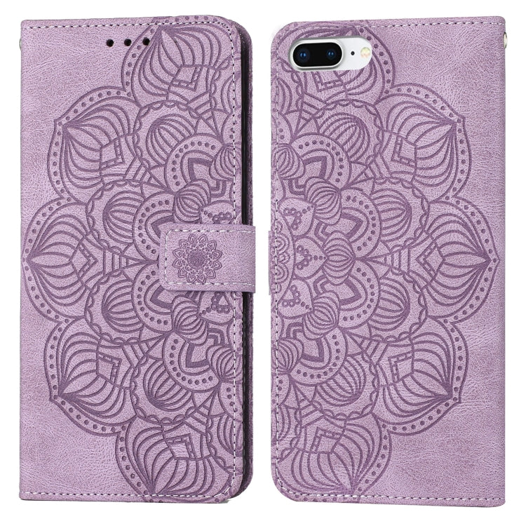 Mandala Embossed Flip Leather Phone Case, For iPhone 11 Pro Max, For iPhone X / XS, For iPhone XR, For iPhone XS Max, For iPhone SE 2022 / 2020 / 8 / 7, For iPhone 7 Plus / 8 Plus