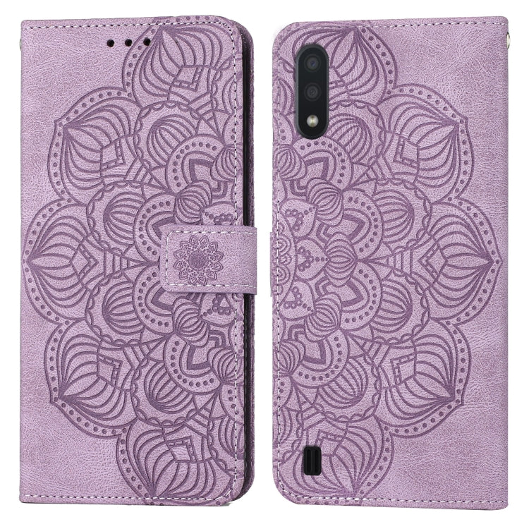 Mandala Embossed Flip Leather Phone Case, For Samsung Galaxy A01, For Samsung Galaxy A02s 164mm, For Samsung Galaxy A02s 166mm, For Samsung Galaxy A03s 164mm, For Samsung Galaxy A03s 166mm, For Samsung Galaxy A11, For Samsung Galaxy A12                ...