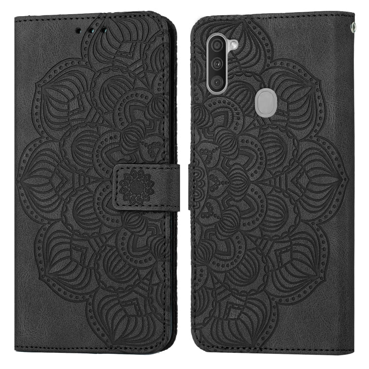Mandala Embossed Flip Leather Phone Case, For Samsung Galaxy A01, For Samsung Galaxy A02s 164mm, For Samsung Galaxy A02s 166mm, For Samsung Galaxy A03s 164mm, For Samsung Galaxy A03s 166mm, For Samsung Galaxy A11, For Samsung Galaxy A12                ...
