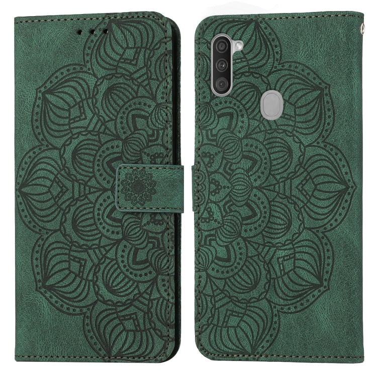 Mandala Embossed Flip Leather Phone Case, For Samsung Galaxy A01, For Samsung Galaxy A02s 164mm, For Samsung Galaxy A02s 166mm, For Samsung Galaxy A03s 164mm, For Samsung Galaxy A03s 166mm, For Samsung Galaxy A11, For Samsung Galaxy A12                ...