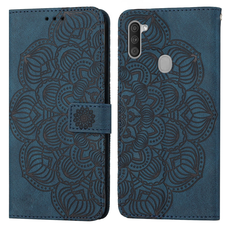 Mandala Embossed Flip Leather Phone Case, For Samsung Galaxy A01, For Samsung Galaxy A02s 164mm, For Samsung Galaxy A02s 166mm, For Samsung Galaxy A03s 164mm, For Samsung Galaxy A03s 166mm, For Samsung Galaxy A11, For Samsung Galaxy A12                ...