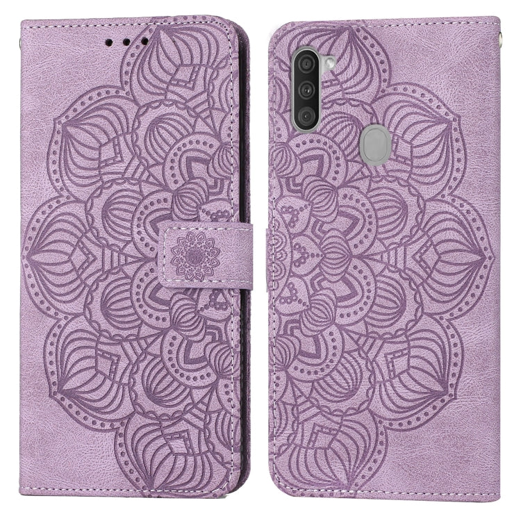 Mandala Embossed Flip Leather Phone Case, For Samsung Galaxy A01, For Samsung Galaxy A02s 164mm, For Samsung Galaxy A02s 166mm, For Samsung Galaxy A03s 164mm, For Samsung Galaxy A03s 166mm, For Samsung Galaxy A11, For Samsung Galaxy A12                ...