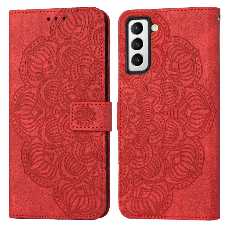 Mandala Embossed Flip Leather Phone Case, For Samsung Galaxy S21 Ultra 5G, For Samsung Galaxy S22 5G, For Samsung Galaxy S22+ 5G, For Samsung Galaxy S22 Ultra 5G