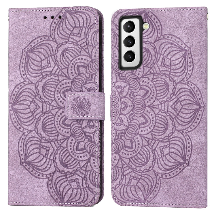 Mandala Embossed Flip Leather Phone Case, For Samsung Galaxy S21 Ultra 5G, For Samsung Galaxy S22 5G, For Samsung Galaxy S22+ 5G, For Samsung Galaxy S22 Ultra 5G