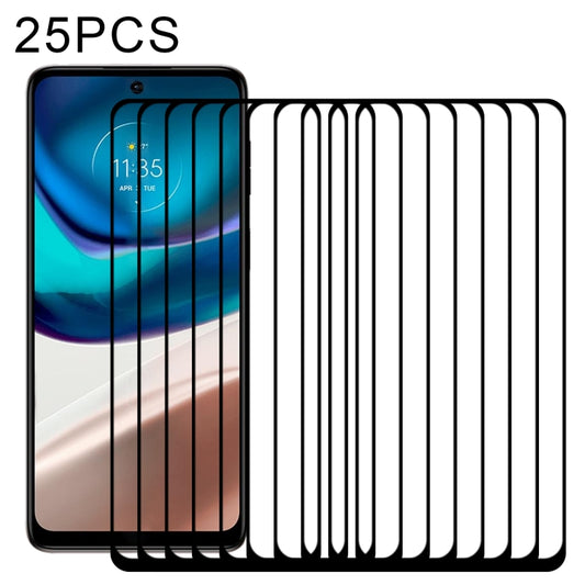 25 PCS Full Glue Cover Screen Protector Tempered Glass Film, For Motorola Moto G42 (25 PCS), For Motorola Moto G62 5G / Moto G32 / Moto G62 India (25 PCS)