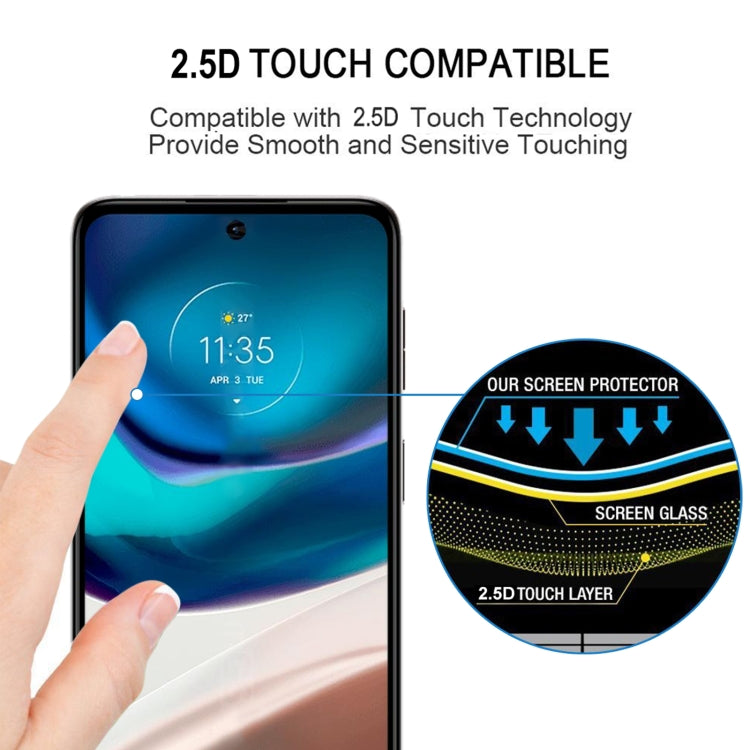 25 PCS Full Glue Cover Screen Protector Tempered Glass Film, For Motorola Moto G42 (25 PCS), For Motorola Moto G62 5G / Moto G32 / Moto G62 India (25 PCS)