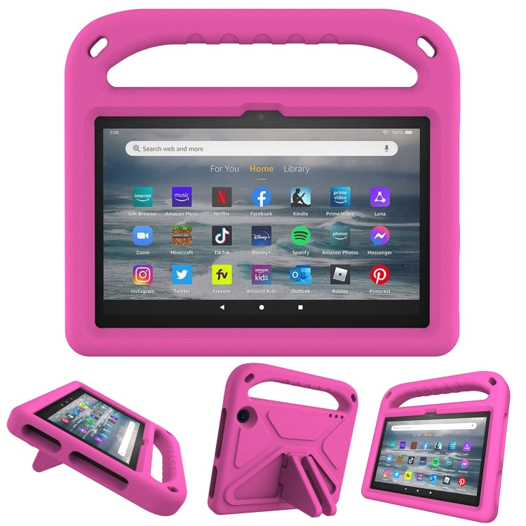 Handle EVA Shockproof Tablet Case with Triangle Holder, For Amazon Fire 7 2022