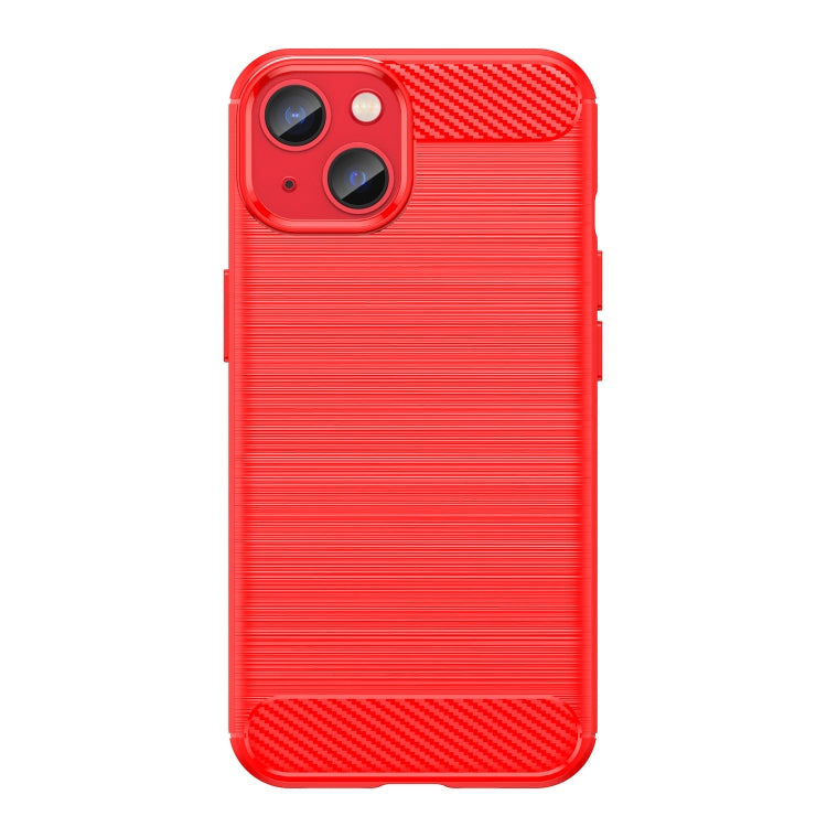 Brushed Texture Carbon Fiber TPU Phone Case, For iPhone 14 Plus, For iPhone 14, For iPhone 14 Pro, For iPhone 14 Pro Max