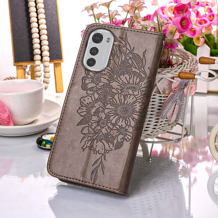 Embossed Butterfly Leather Phone Case, For Motorola Moto E32
