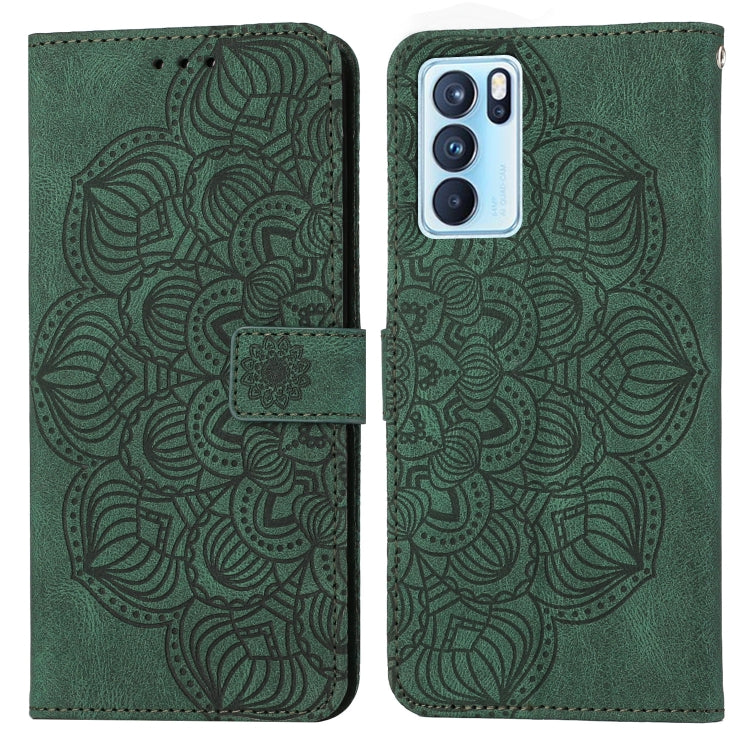 Mandala Embossed Flip Leather Phone Case, For OPPO Reno6 5G, For OPPO Reno6 Pro 5G, For OPPO Reno7 5G