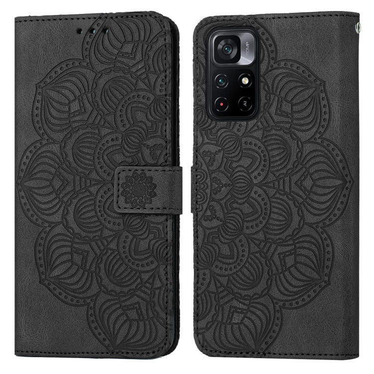Mandala Embossed Flip Leather Phone Case, For Xiaomi Poco M4 Pro 5G, For Xiaomi Poco X3 NFC, For Xiaomi Poco X4 Pro 5G