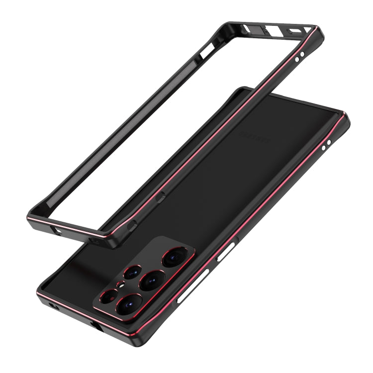 Aurora Series Lens Protector + Metal Frame Protective Phone Case, For Samsung Galaxy S22 Ultra
