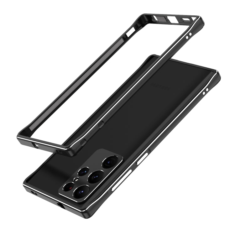 Aurora Series Lens Protector + Metal Frame Protective Phone Case, For Samsung Galaxy S22 Ultra