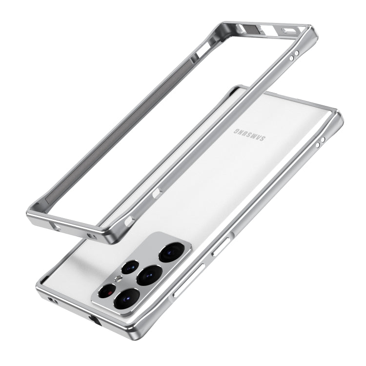 Aurora Series Lens Protector + Metal Frame Protective Phone Case, For Samsung Galaxy S22 Ultra