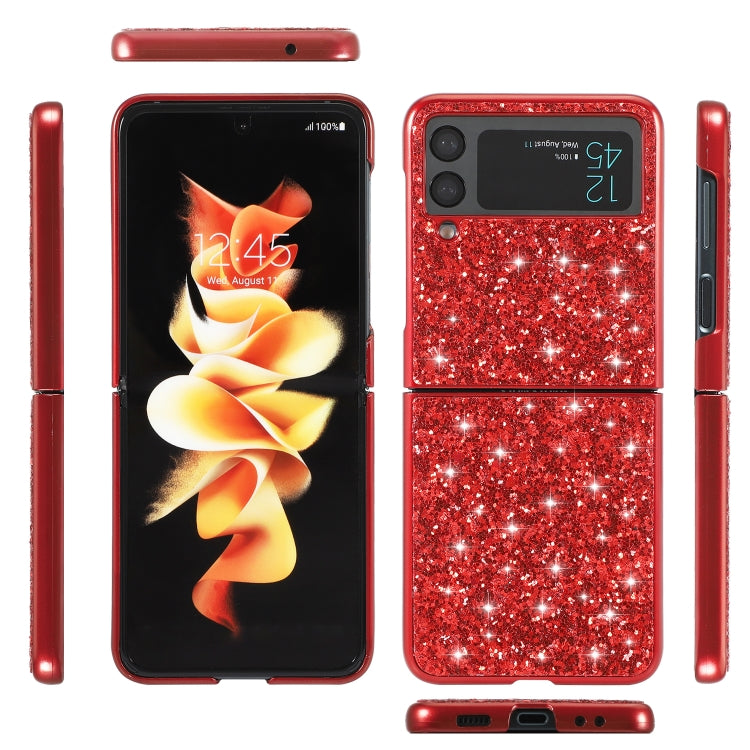 Glitter Powder Shockproof TPU Phone Case, For Samsung Galaxy Z Flip4
