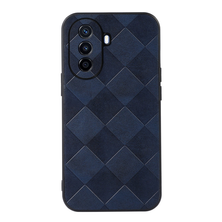 Weave Plaid PU Phone Case, For Huawei Enjoy 50/nova Y70/nova Y70 Plus