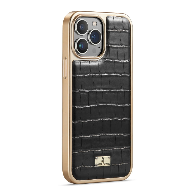 Crocodile Texture Electroplating PU Phone Case, For iPhone 13, For iPhone 13 Pro, For iPhone 13 Pro Max, For iPhone 12 / 12 Pro, For iPhone 12 Pro Max
