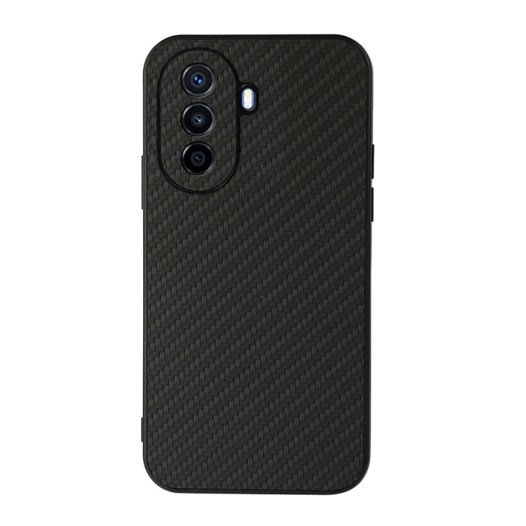 Fine Hole Carbon Fiber Texture Shockproof Phone Case, For Huawei Enjoy 50 China/nova Y70 4G Global/nova Y70 Plus