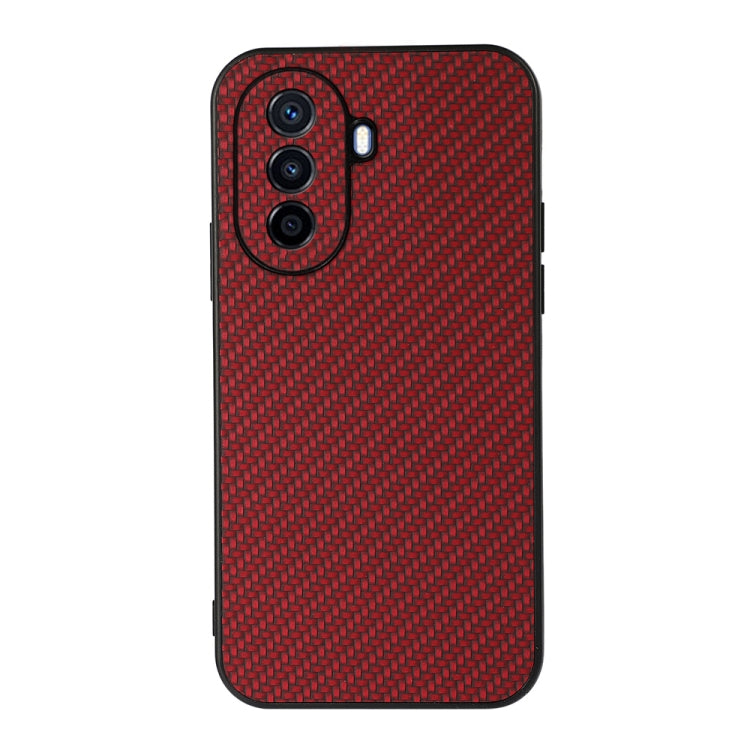 Fine Hole Carbon Fiber Texture Shockproof Phone Case, For Huawei Enjoy 50 China/nova Y70 4G Global/nova Y70 Plus