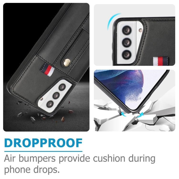 Wristband Kickstand Wallet Leather Phone Case, For Samsung Galaxy S22 5G, For Samsung Galaxy S22+ 5G, For Samsung Galaxy S22 Ultra 5G, For Samsung Galaxy S21 5G, For Samsung Galaxy S21+ 5G, For Samsung Galaxy S21 Ultra 5G, For Samsung Galaxy S20       ...