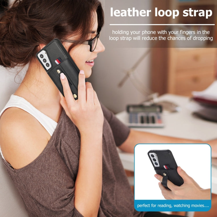 Wristband Kickstand Wallet Leather Phone Case, For Samsung Galaxy S22 5G, For Samsung Galaxy S22+ 5G, For Samsung Galaxy S22 Ultra 5G, For Samsung Galaxy S21 5G, For Samsung Galaxy S21+ 5G, For Samsung Galaxy S21 Ultra 5G, For Samsung Galaxy S20       ...