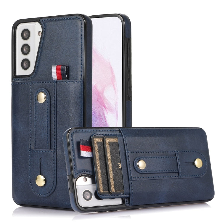 Wristband Kickstand Wallet Leather Phone Case, For Samsung Galaxy S22 5G, For Samsung Galaxy S22+ 5G, For Samsung Galaxy S22 Ultra 5G, For Samsung Galaxy S21 5G, For Samsung Galaxy S21+ 5G, For Samsung Galaxy S21 Ultra 5G, For Samsung Galaxy S20       ...