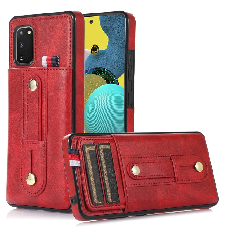 Wristband Kickstand Wallet Leather Phone Case, For Samsung Galaxy S22 5G, For Samsung Galaxy S22+ 5G, For Samsung Galaxy S22 Ultra 5G, For Samsung Galaxy S21 5G, For Samsung Galaxy S21+ 5G, For Samsung Galaxy S21 Ultra 5G, For Samsung Galaxy S20       ...