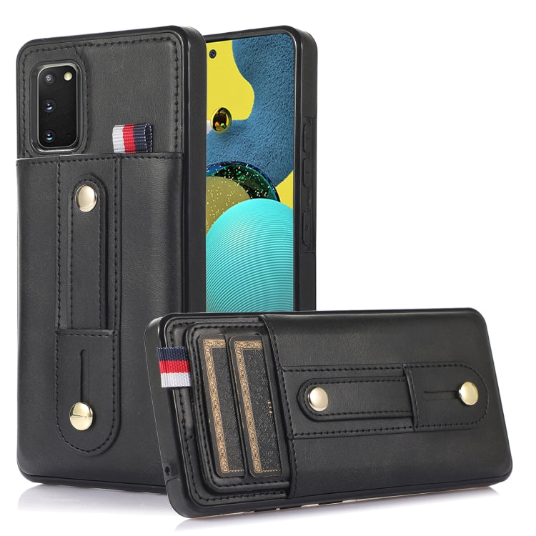 Wristband Kickstand Wallet Leather Phone Case, For Samsung Galaxy S22 5G, For Samsung Galaxy S22+ 5G, For Samsung Galaxy S22 Ultra 5G, For Samsung Galaxy S21 5G, For Samsung Galaxy S21+ 5G, For Samsung Galaxy S21 Ultra 5G, For Samsung Galaxy S20       ...