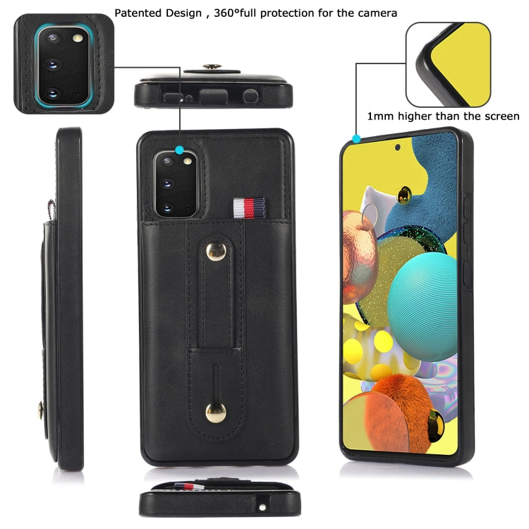 Wristband Kickstand Wallet Leather Phone Case, For Samsung Galaxy S20 FE, For Samsung Galaxy S21 FE 5G, For Samsung Galaxy A73 5G, For Samsung Galaxy A72 5G / 4G, For Samsung Galaxy A52 5G / 4G, For Samsung Galaxy A42 5G, For Samsung Galaxy A32 5G     ...