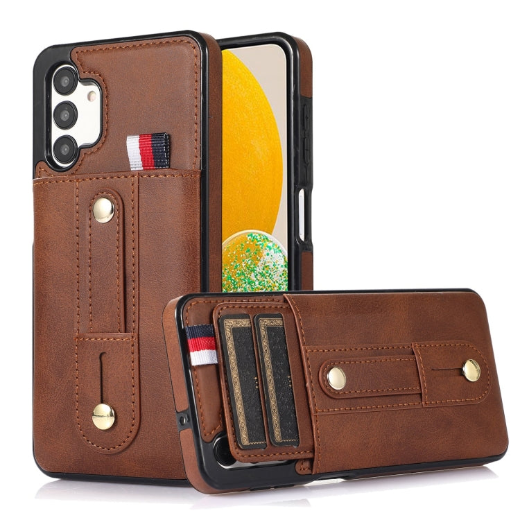 Wristband Kickstand Wallet Leather Phone Case, For Samsung Galaxy S20 FE, For Samsung Galaxy S21 FE 5G, For Samsung Galaxy A73 5G, For Samsung Galaxy A72 5G / 4G, For Samsung Galaxy A52 5G / 4G, For Samsung Galaxy A42 5G, For Samsung Galaxy A32 5G     ...