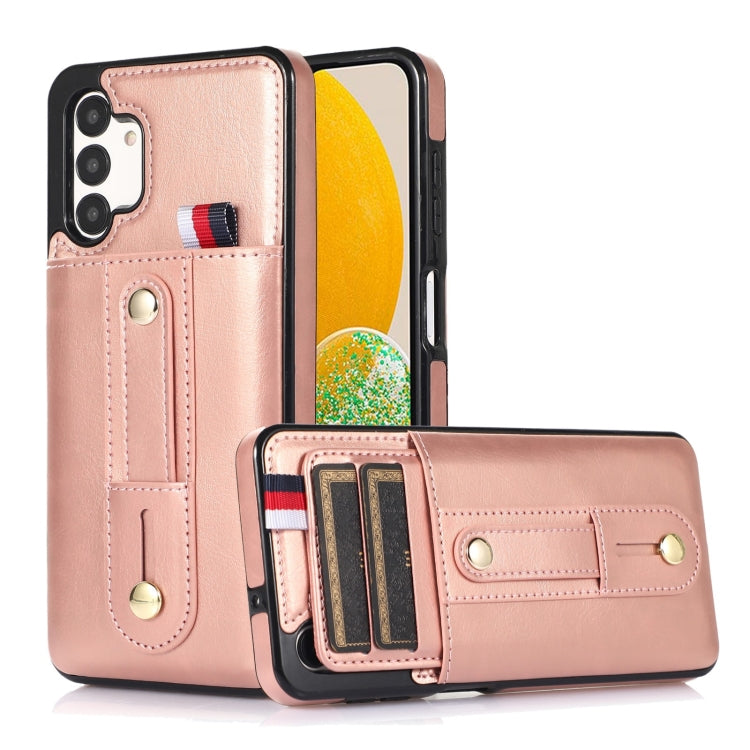Wristband Kickstand Wallet Leather Phone Case, For Samsung Galaxy S20 FE, For Samsung Galaxy S21 FE 5G, For Samsung Galaxy A73 5G, For Samsung Galaxy A72 5G / 4G, For Samsung Galaxy A52 5G / 4G, For Samsung Galaxy A42 5G, For Samsung Galaxy A32 5G     ...