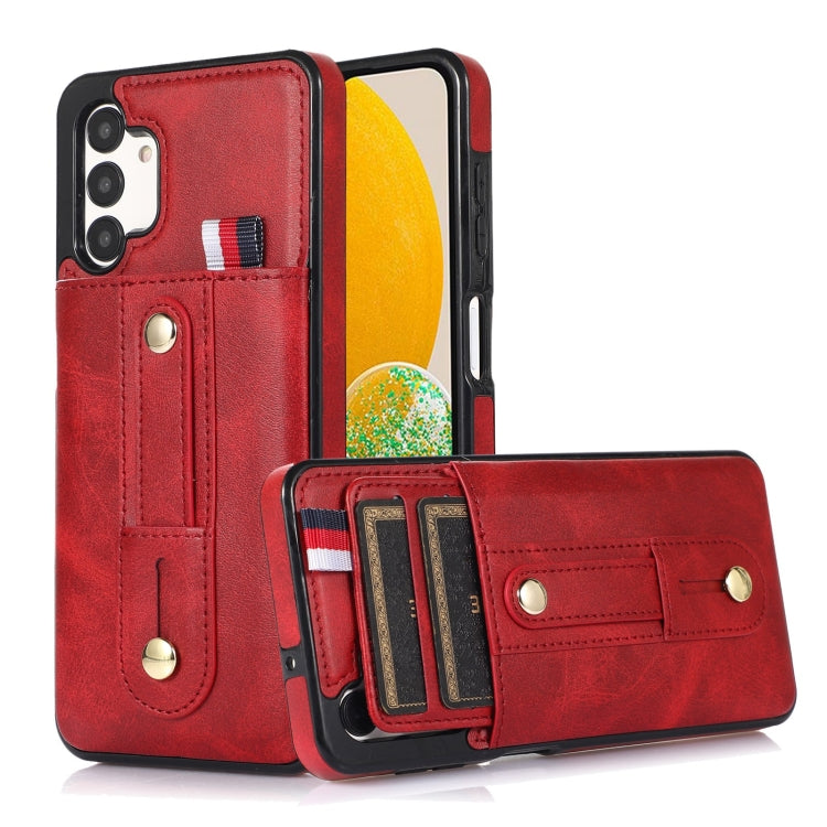 Wristband Kickstand Wallet Leather Phone Case, For Samsung Galaxy S20 FE, For Samsung Galaxy S21 FE 5G, For Samsung Galaxy A73 5G, For Samsung Galaxy A72 5G / 4G, For Samsung Galaxy A52 5G / 4G, For Samsung Galaxy A42 5G, For Samsung Galaxy A32 5G     ...