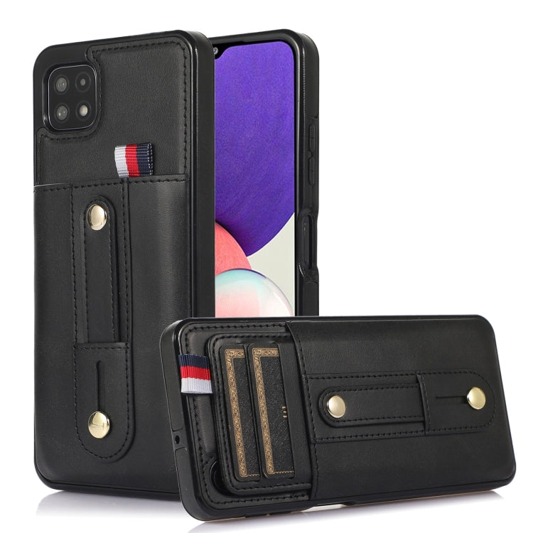 Wristband Kickstand Wallet Leather Phone Case, For Samsung Galaxy S20 FE, For Samsung Galaxy S21 FE 5G, For Samsung Galaxy A73 5G, For Samsung Galaxy A72 5G / 4G, For Samsung Galaxy A52 5G / 4G, For Samsung Galaxy A42 5G, For Samsung Galaxy A32 5G     ...