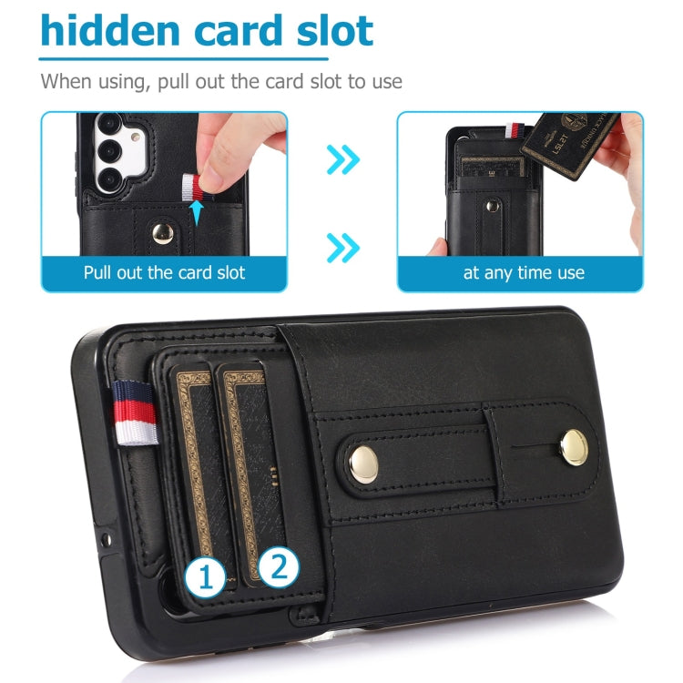 Wristband Kickstand Wallet Leather Phone Case, For Samsung Galaxy A53 5G, For Samsung Galaxy A33 5G, For Samsung Galaxy A71 5G, For Samsung Galaxy A71 4G, For Samsung Galaxy A51 5G, For Samsung Galaxy A51 4G, For Samsung Galaxy A13 5G / 4G             ...