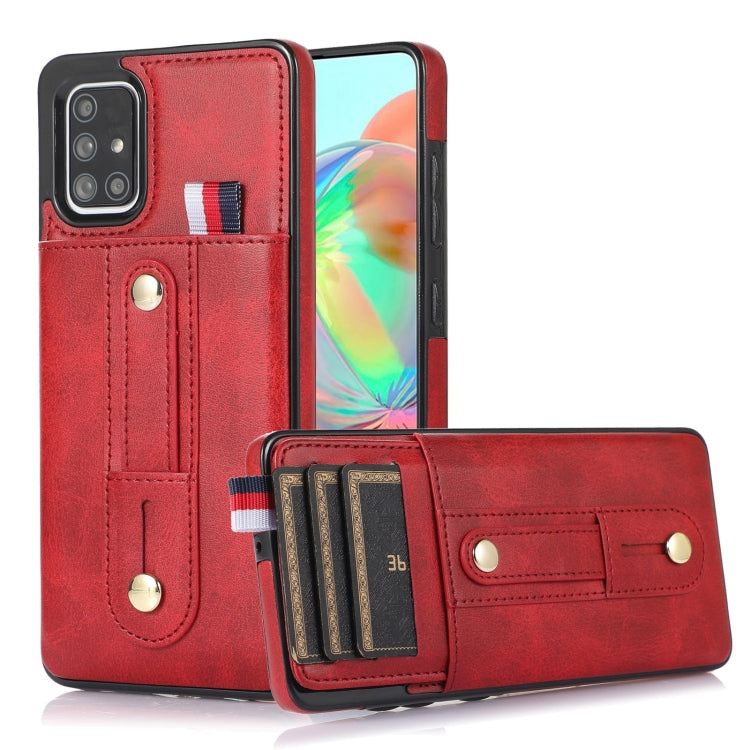 Wristband Kickstand Wallet Leather Phone Case, For Samsung Galaxy A53 5G, For Samsung Galaxy A33 5G, For Samsung Galaxy A71 5G, For Samsung Galaxy A71 4G, For Samsung Galaxy A51 5G, For Samsung Galaxy A51 4G, For Samsung Galaxy A13 5G / 4G             ...