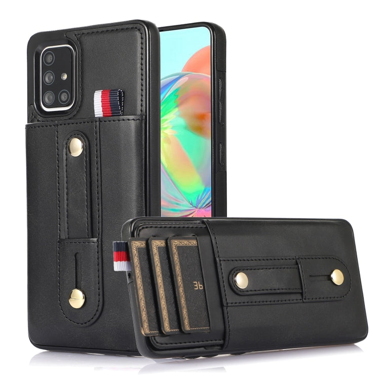 Wristband Kickstand Wallet Leather Phone Case, For Samsung Galaxy A53 5G, For Samsung Galaxy A33 5G, For Samsung Galaxy A71 5G, For Samsung Galaxy A71 4G, For Samsung Galaxy A51 5G, For Samsung Galaxy A51 4G, For Samsung Galaxy A13 5G / 4G             ...