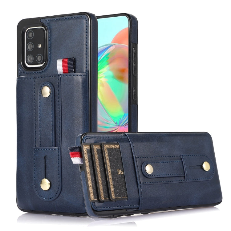 Wristband Kickstand Wallet Leather Phone Case, For Samsung Galaxy A53 5G, For Samsung Galaxy A33 5G, For Samsung Galaxy A71 5G, For Samsung Galaxy A71 4G, For Samsung Galaxy A51 5G, For Samsung Galaxy A51 4G, For Samsung Galaxy A13 5G / 4G             ...