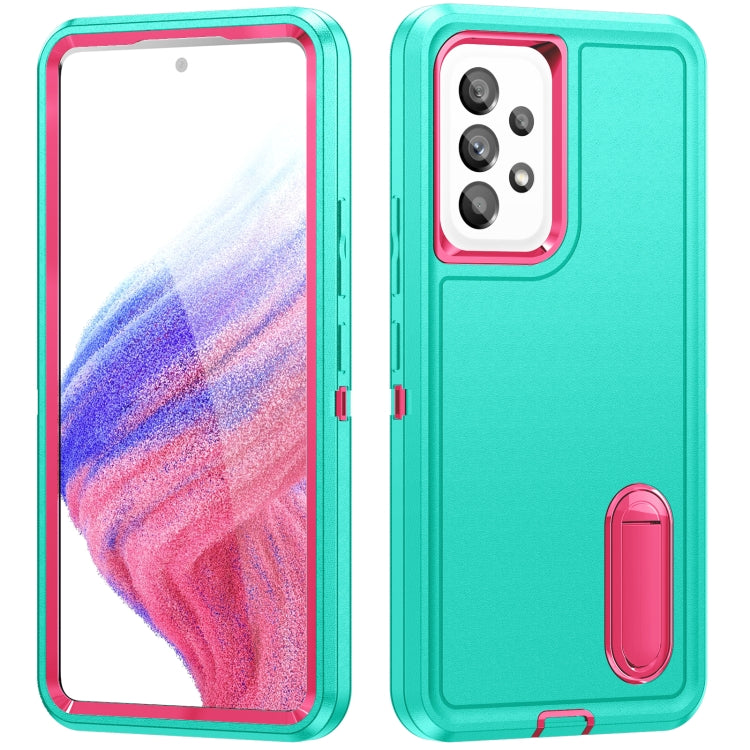 3 in 1 Rugged Holder Phone Case, For Motorola Edge 30 Pro, For Samsung Galaxy A53