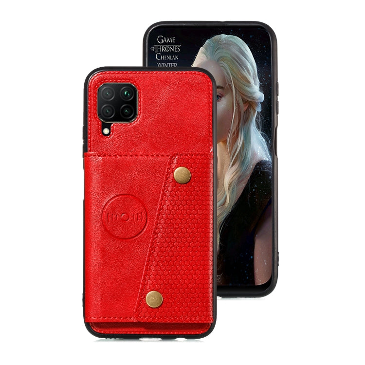 Double Buckle PU + TPU Shockproof Magnetic Phone Case, For Samsung Galaxy M32 4G