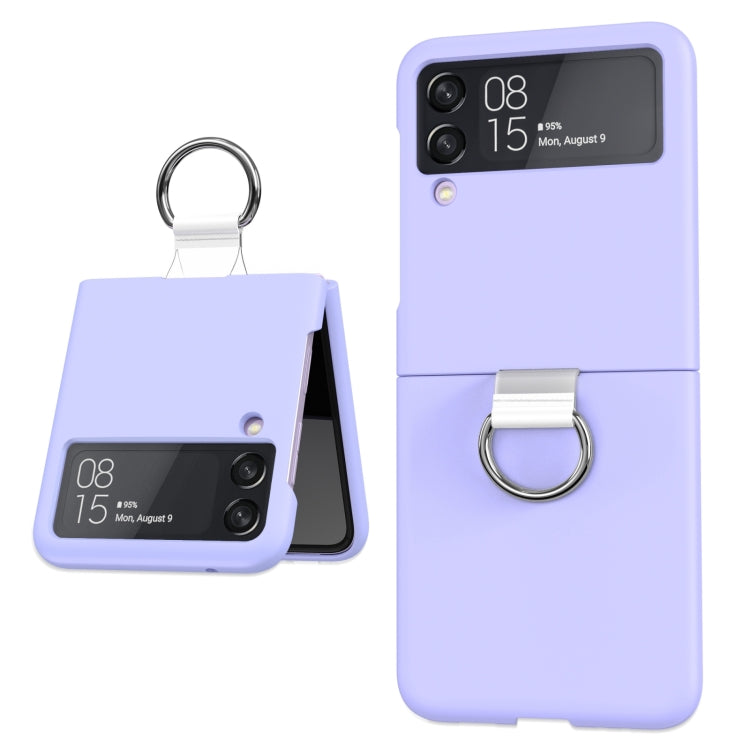 PC PVC Ring Phone Case, For Samsung Galaxy Z Flip4 5G