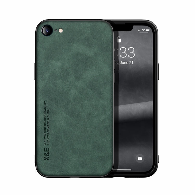 Skin Feel Magnetic Leather Back Phone Case, For iPhone XR, For iPhone XS Max, For iPhone SE 2022 / SE 2020 / 7 / 8