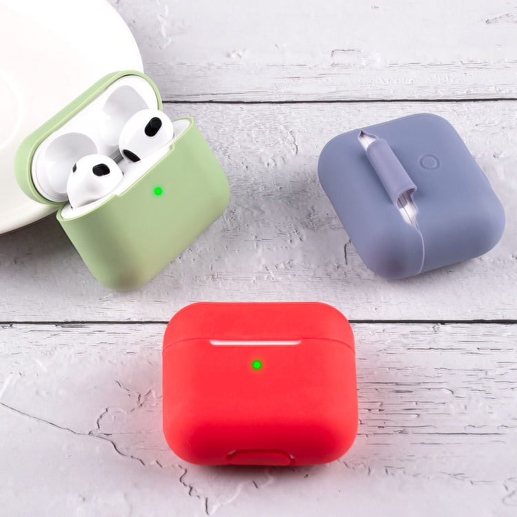 Wireless Earphone Silicone Protective Case, Pink, Black, Red, Grey, Matcha Green, Sky Blue, Midnight Blue, Dark Green, Lavender Grey, White, Mint Green, Light Purple
