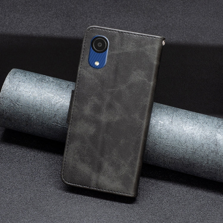 Retro Lambskin Texture Leather Phone Case, For Samsung Galaxy A03 Core