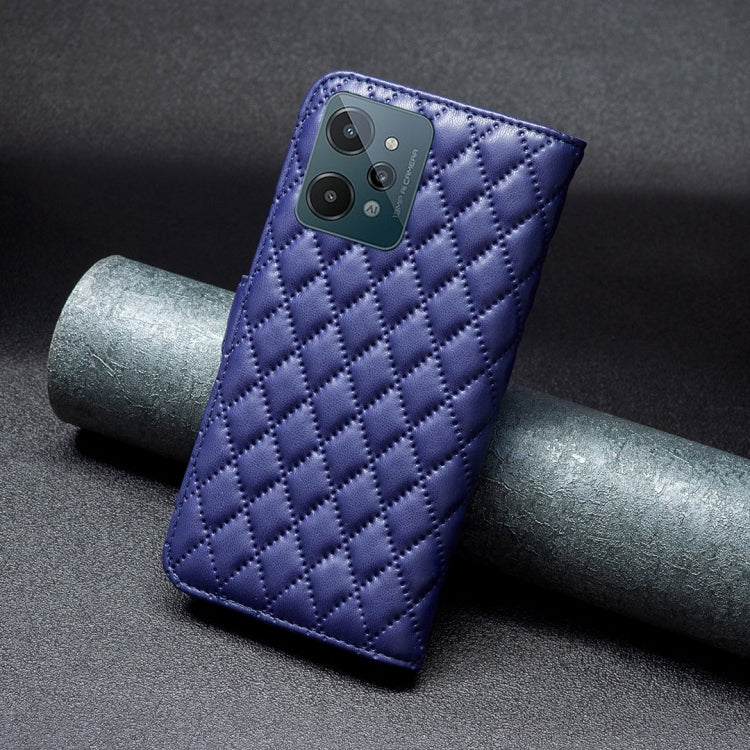 Diamond Lattice Wallet Leather Flip Phone Case, For OPPO Realme C31, For OPPO Realme C35
