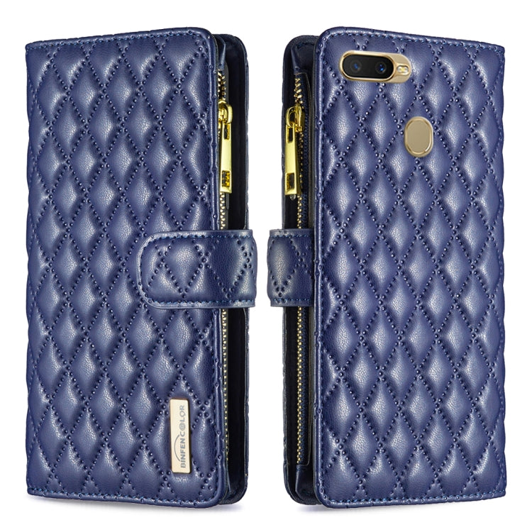 Diamond Lattice Zipper Wallet Leather Flip Phone Case, For OPPO A7, For OPPO A15, For OPPO A36 4G/A96 4G/A76 4G/Realme 9i, For OPPO A54 4G / A55 5G / A16, For OPPO A72 / A52 / A92, For OPPO A74 4G / F19 4G, For OPPO A74 5G / A93 5G / A54 5G            ...