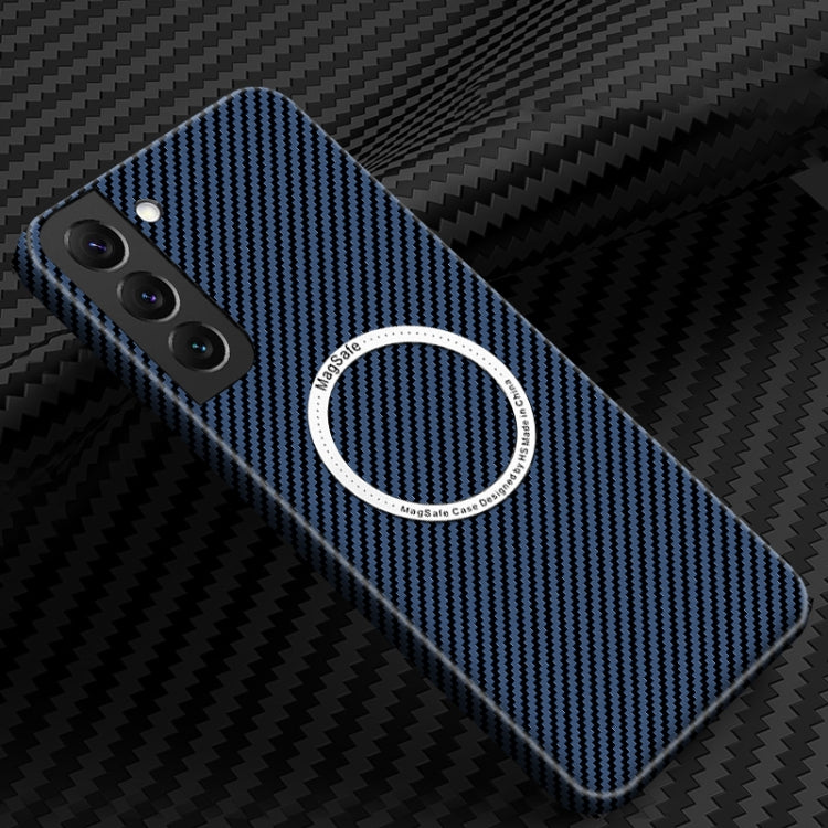 Carbon Fiber Texture MagSafe Magnetic Phone Case, For Samsung Galaxy S22 5G, For Samsung Galaxy S22 Plus 5G, For Samsung Galaxy S22 Ultra 5G, For Samsung Galaxy S21 5G, For Samsung Galaxy S21 Plus 5G, For Samsung Galaxy S21 Ultra 5G