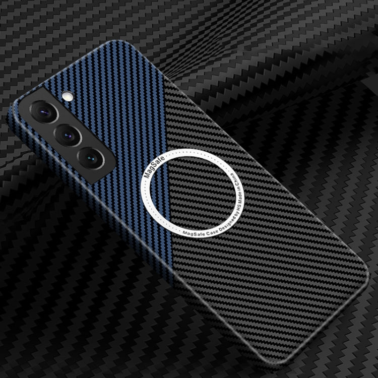 Carbon Fiber Texture MagSafe Magnetic Phone Case, For Samsung Galaxy S22 5G, For Samsung Galaxy S22 Plus 5G, For Samsung Galaxy S22 Ultra 5G, For Samsung Galaxy S21 5G, For Samsung Galaxy S21 Plus 5G, For Samsung Galaxy S21 Ultra 5G
