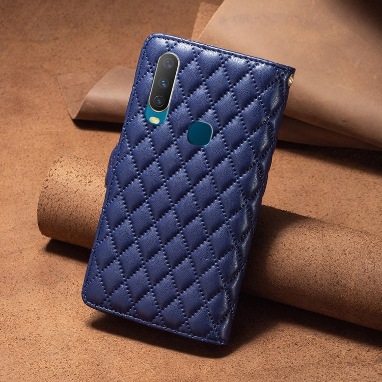 Diamond Lattice Zipper Wallet Leather Flip Phone Case, For vivo Y11 / Y15 / Y12 / Y17, For vivo Y15s, For vivo Y20, For vivo Y21 / Y17 / Y21s, For vivo Y51 2020 / Y51a / Y51s