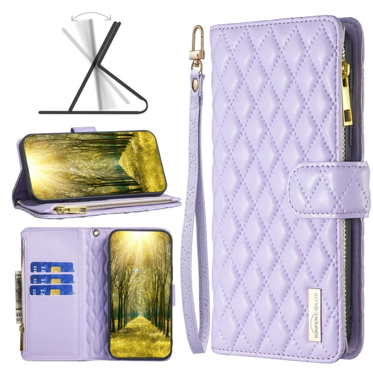 Diamond Lattice Zipper Wallet Leather Flip Phone Case, For vivo Y11 / Y15 / Y12 / Y17, For vivo Y15s, For vivo Y20, For vivo Y21 / Y17 / Y21s, For vivo Y51 2020 / Y51a / Y51s